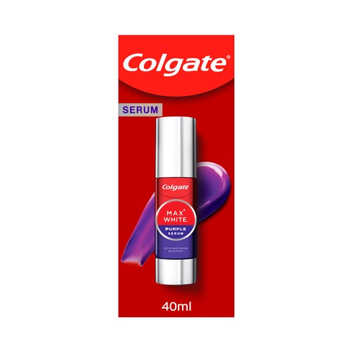 COLGATE Max white Sérum post cepillado, potenciador del blanqueado 40 ml.