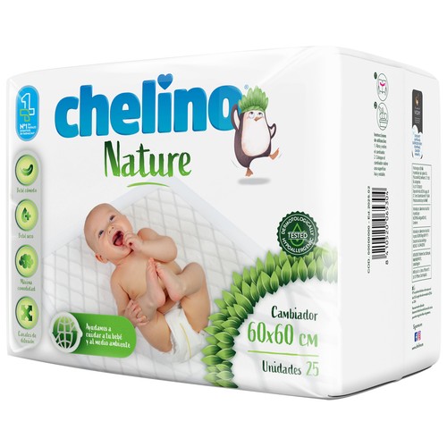 CHELINO Nature Cambiadores de 60 x 60 cm. 25 uds.