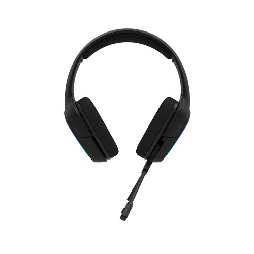 Auriculares tipo casco Q.3824 con cable, color negro, QILIVE