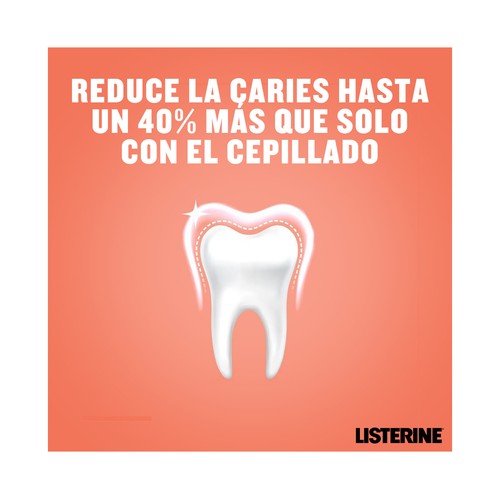 LISTERINE Kids Enjuague bucal para niños de + de 6 años, con sabor a frutos rojos 500 ml.