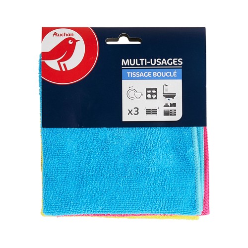 Bayetas microfibra multiusos PRODUCTO ALCAMPO 31 x 32 cm 3 uds.