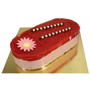 Tarta mousse de fresa, 600g.