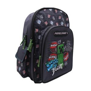 Imagen de Mochila 43cm de 2 compartimentos MINECRAFT. 