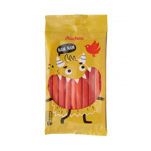 PRODUCTO ALCAMPO Golosinas con relleno rojo 125g.