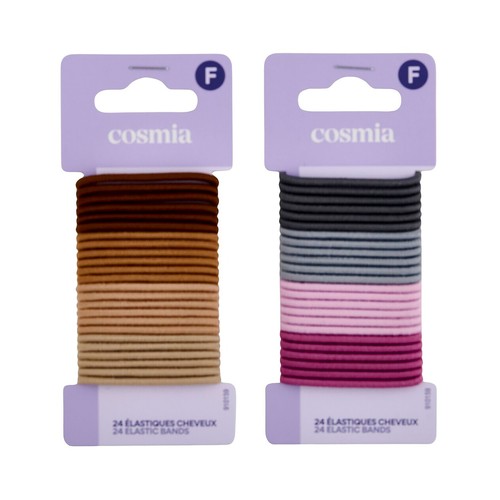 COSMIA Gomas elásticas clásicas de diferentes colores 24 uds.