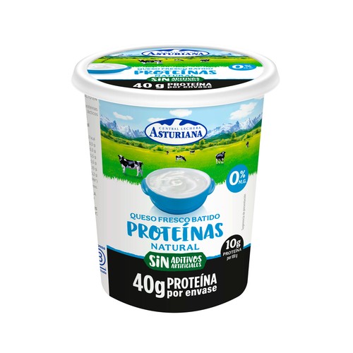 LA ASTURIANA Queso fresco natural batido 0% con proteína