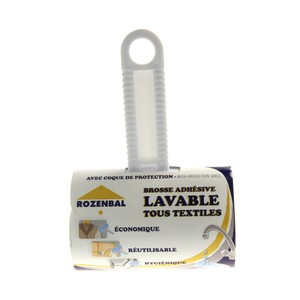 Imagen de ROZENBAL Rodillo quitapelusas adhesivo lavable con cubierta protectora ROZENBAL 1 unidad