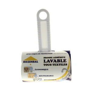 ROZENBAL Rodillo quitapelusas adhesivo lavable con cubierta protectora ROZENBAL 1 unidad