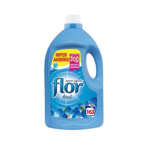 FLOR Suavizante concentrado frescor Azul FLOR 163 ds. 3,26 l.