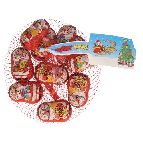 PRODUCTO ECONÓMICO ALCAMPO Figuras Papa Noel de chocolate PRODUCTO ECONÓMICO ALCAMPO 100 gr.