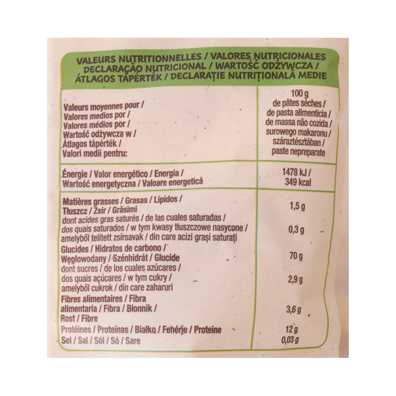 PRODUCTO ALCAMPO Bio Tagliatelle (nidos) de trigo ecológico 500 g.