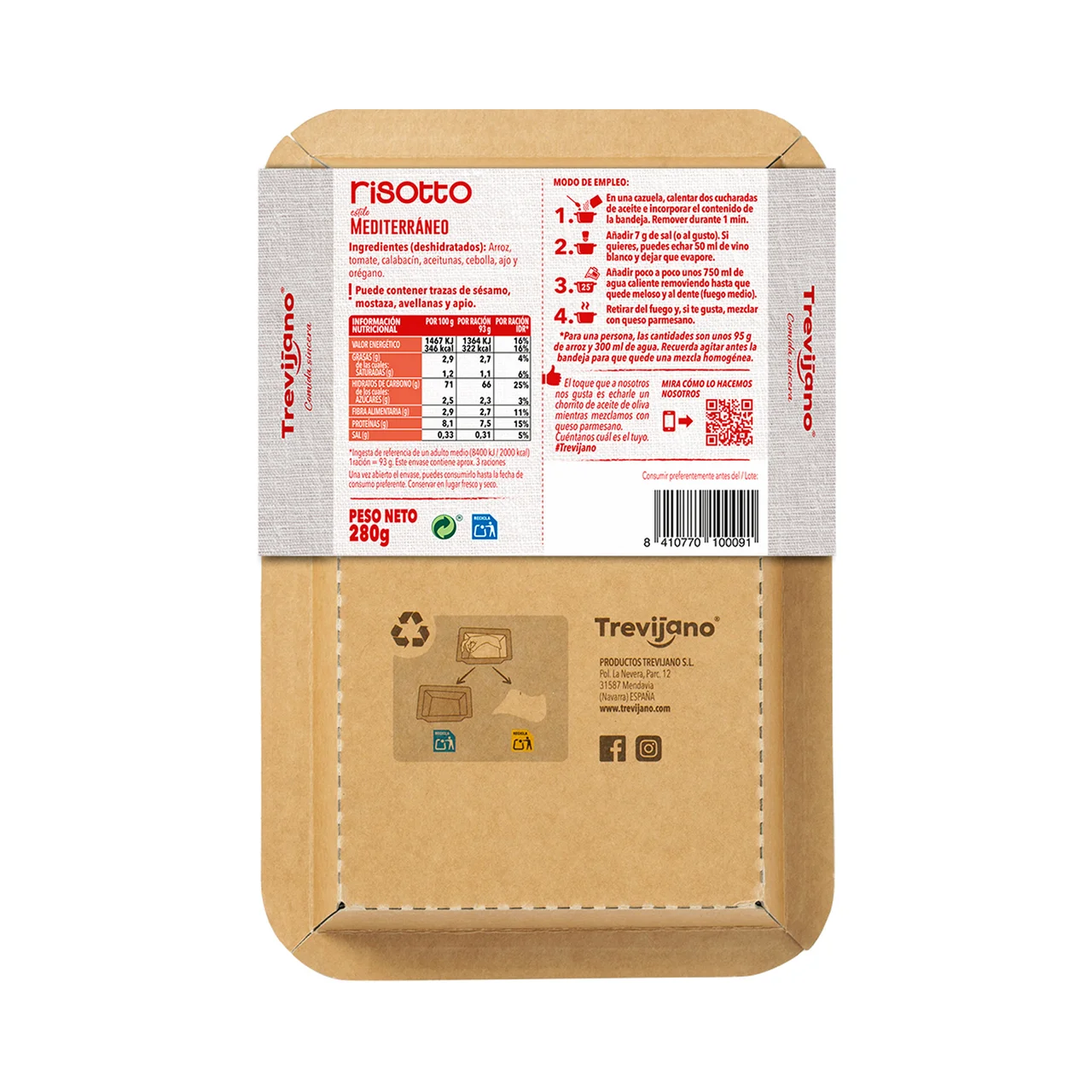 Risotto mediterráneo 280g
