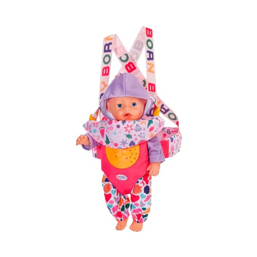 BABY BORN Porta bebés Baby Carrier Pinplay + 3 Años
