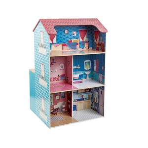 Casa y cocina de madera 2 en 1, 55x51,5x90 cm. ONE TWO FUN ALCAMPO.