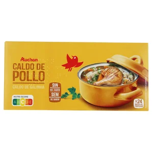 PRODUCTO ALCAMPO Pastillas de caldo de pollo 24 uds. 240 g.