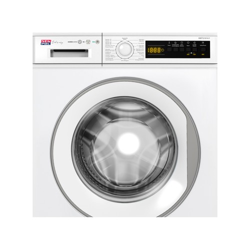 Lavadora NEW POL NWT21014.1 10KG, color blanco, clasificación energética: A, 1400RPM, H: 84,5cm, A: 59,7cm, F: 58,2cm.