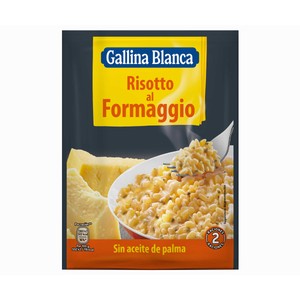 Risotto a la parmesana con queso Parmigiano Reggiano sobre de 175 g.