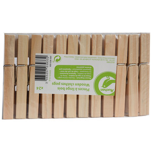 Imagen de Set de 24 pinzas de tender de madera, ESSENTIAL.