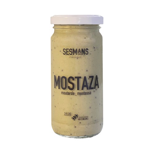 SESMANS ORGANIC Mostaza de procedencia ecológica 240 ml.