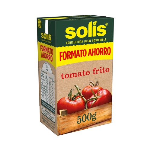 SOLIS Tomate frito, sabor 100% natural brick 500 g.