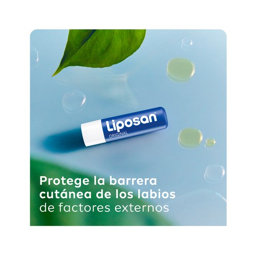 LIPOSAN Original Protector (bálsamo) labial hidratante, con ingredientes 100% naturales.