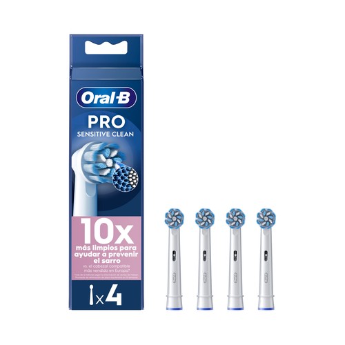 ORAL-B Pro sensitive clean Cabezal de recambio para cepillo de dientes eléctrico 4 uds.