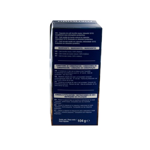 PRODUCTO ALCAMPO Café en cápsulas Fortissimo I12, 20 uds.