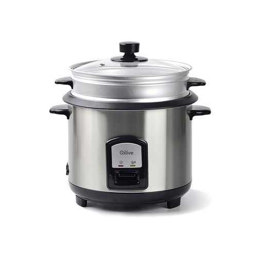 Arrocera QILIVE Q.5443, capacidad 5L, 700W, tapa de cristal.