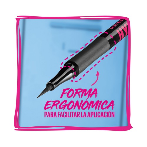 MAYBELLINE Hyper precise all day tono 720 Cobalt Delineador (Eyeliner) líquido waterprof, de larga duración.