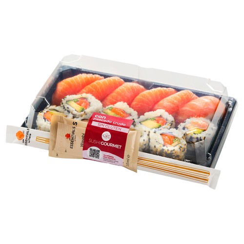 SUSHI GOURMET Sushi & california salmon 14 uds.350 g. 