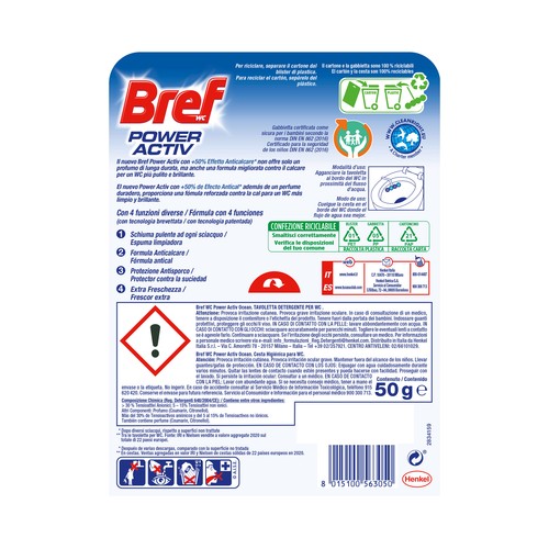 BREF Pastillas wc BREF Ocean 50 gr.