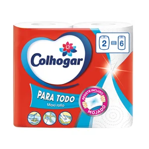 COLHOGAR Papel cocina Paratodo XXL 2 = 6 rollos