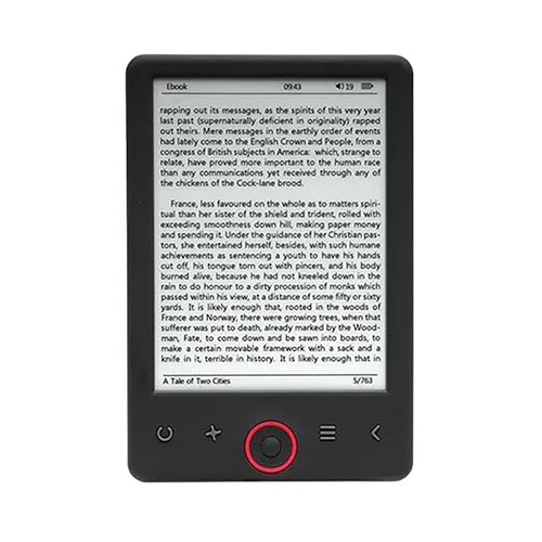 Libro electrónico DENVER EBO-635L, pantalla iluminada 15,24cm (6"), 4GB, MicroSD.