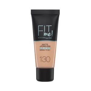 MAYBELLINE Fit me! Tono 130 Base de maquillaje con acabado mate, para pieles normales a grasas.
