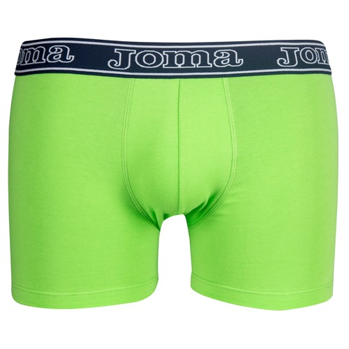 Pack de 2 calzoncillos bóxers de algodón para hombre JOMA, color verde/azul, talla XL.