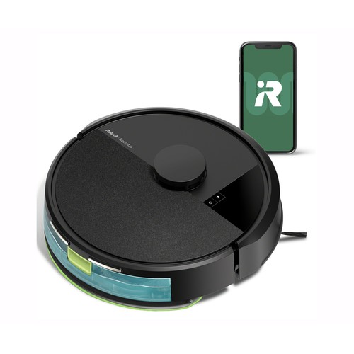 iRobot Roomba 105 Combo, Color negro, navegación láser, aspira y friega, 120 min de autonomía