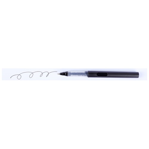 Pack 4 bolígrafos rollers color negro punta cónica 0.7mm con capucha ALCAMPO