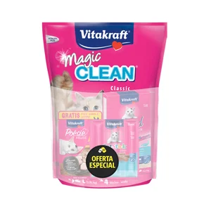 VITAKRAFT Pack de arena de gato magic clean + snack + stick