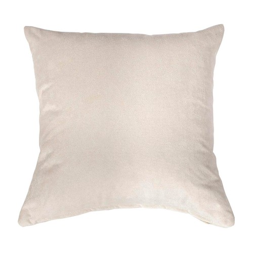 Cojín color perla tejido chenilla 100% poliéster, 45x45cm. TEXTIL HOGAR.