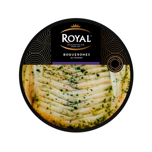 ROYAL boquerones en vinagre con aceite ajo y perejil 250 g.