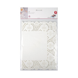 Imagen de Blondas rectangulares, 35x25 centímetros PRODUCTO ALCAMPO pack de 12 unidades.