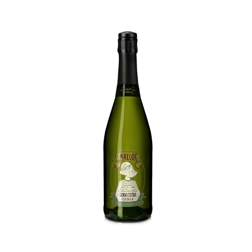 Sidra achampanada extra ecológica MAELOC botella de 75 cl.