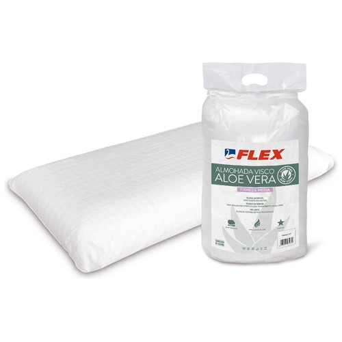Almohada viscoelástica 90cm, firmeza media, FLEX.