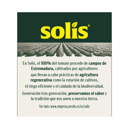 SOLÍS Tomate frito estilo casero, sabor 100% natural bote 550 g.
