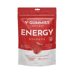 V-GUMMIES Energy Complemento nutricional sin edulcorantes y con guaraná (sabor tropical) 50 uds.