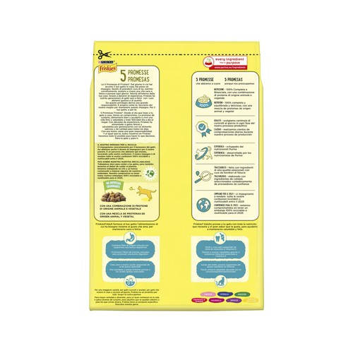 FRISKIES Pienso para gatos a base de atún y verduras añadidas bolsa 1,5 kg.
