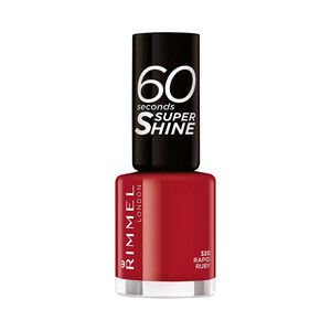 Imagen de RIMMEL 60 seconds super shine tono 320 Rapid Rubi Esmalte de uñas con acabado brillante y larga duración (hasta 10 días).