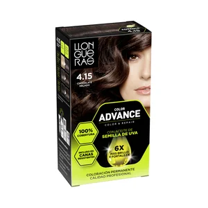 LLONGUERAS Color advance tono 4.15 chocolate helado Coloración capilar permanente (tinte de pelo).