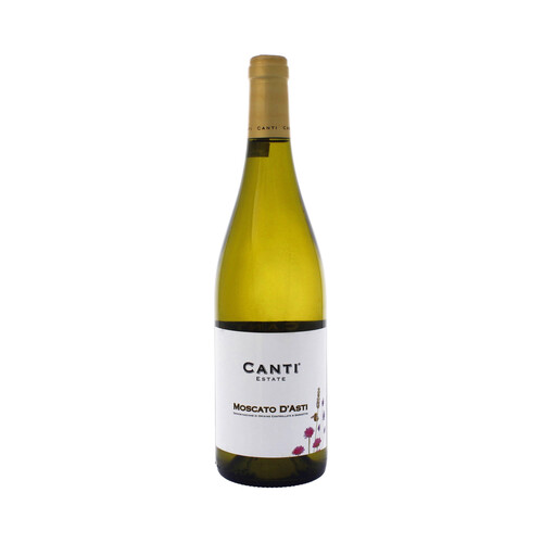 CANTI  Vino blanco de Italia con D.O. controlada DOC Moscato D´Asti botella de 75 cl.