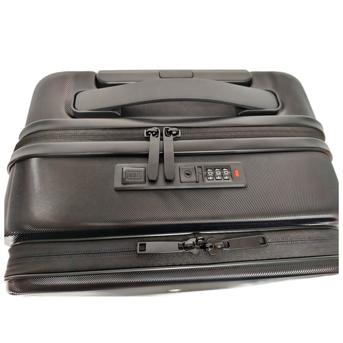 Maleta de cabina tipo trolley  8 ruedas multifunctional  55cm negro. AIRPORT